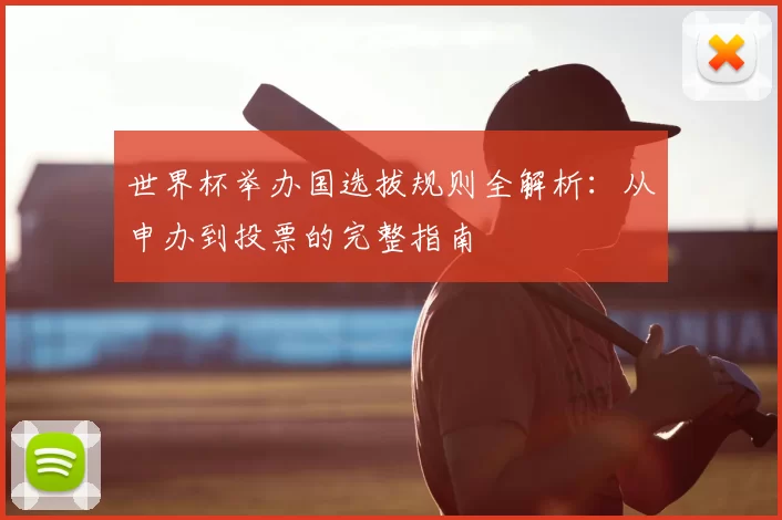 世界杯举办国选拔规则全解析:从申办到投票的完整指南